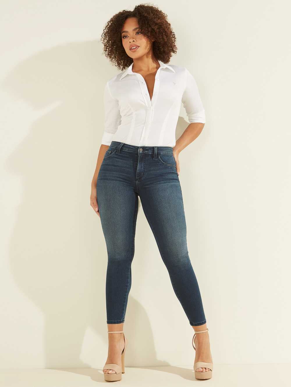 Wash Women's Guess Eco 1981 High-Rise Skinny Jeans Australia Sale | 426EKQHMT