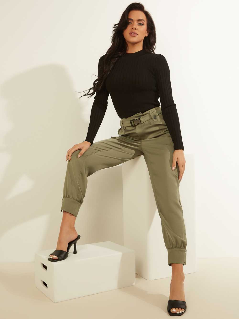 Wash Women's Guess Eco Emi Cargo Pants Australia Sale | 578KJAGMU
