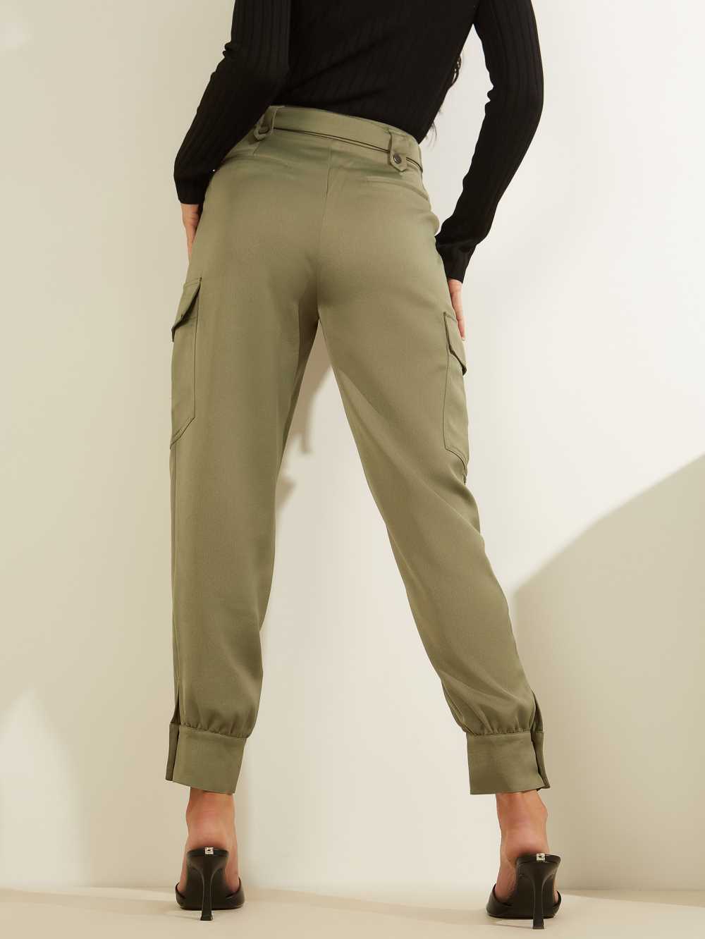 Wash Women's Guess Eco Emi Cargo Pants Australia Sale | 578KJAGMU