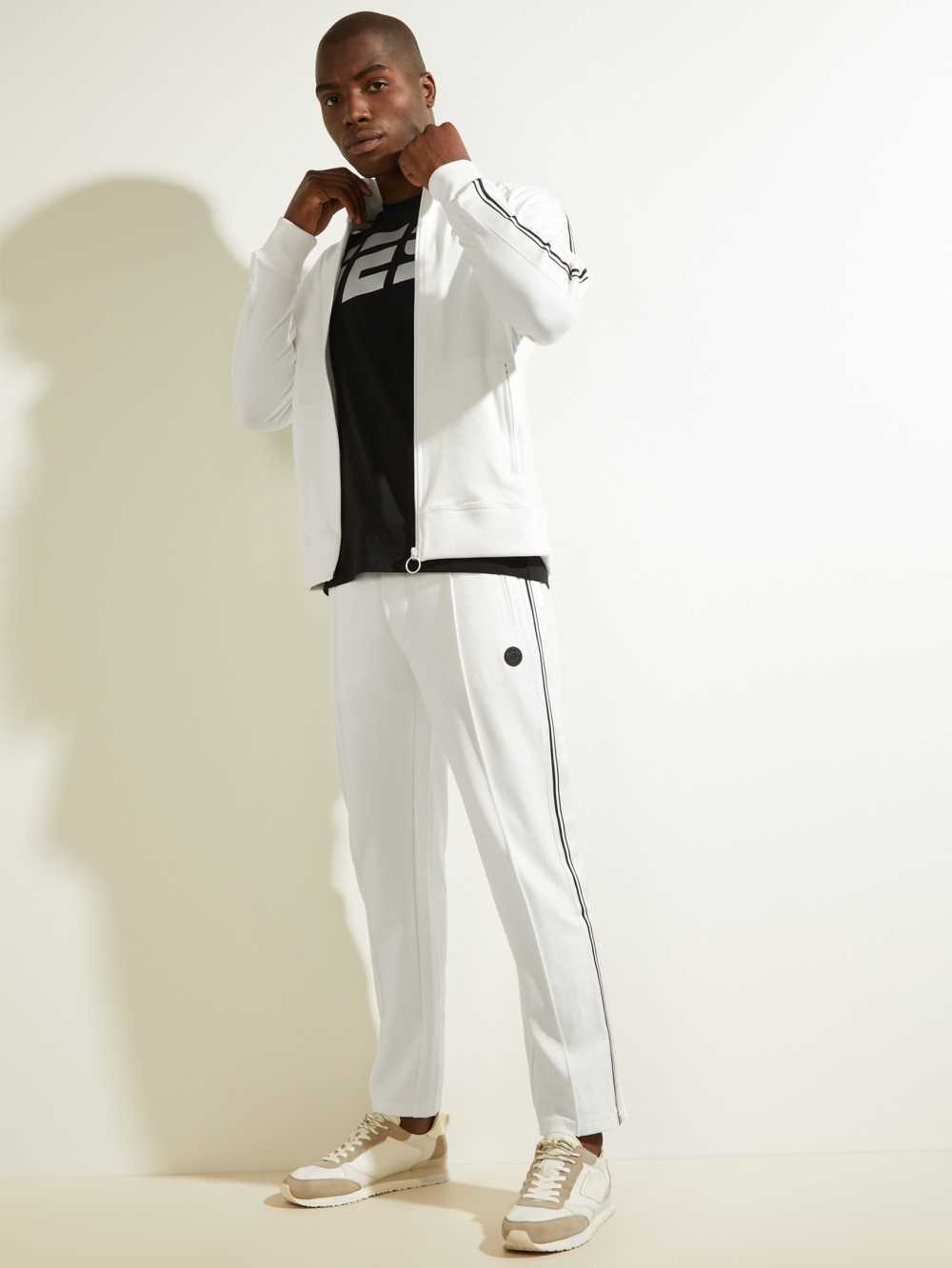 White Men's Guess Colorado Active Track Jackets Australia Sale | 057VEDMYA