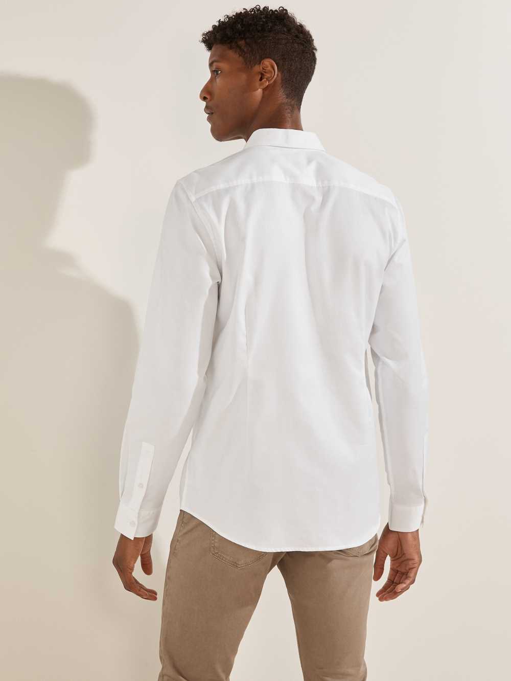 White Men's Guess Kent Dobby Shirts Australia Sale | 159HBTELD
