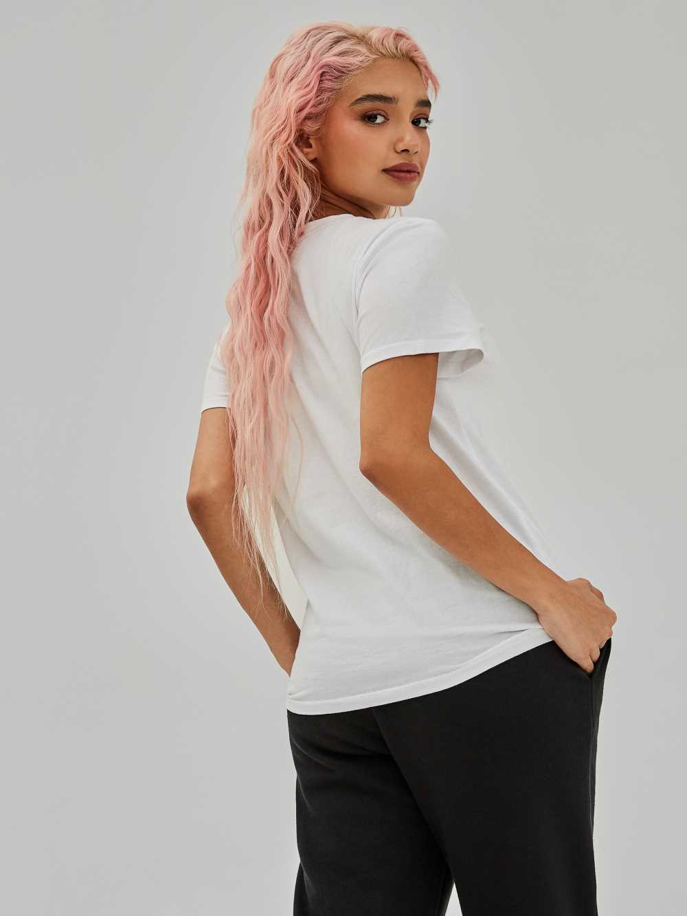 White Women's Guess Kaira Easy T-shirt Australia Sale | 601MLBDPR